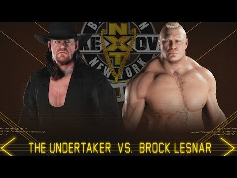 WWE 2K18 - Undertaker vs Brock Lesnar - Gameplay (PS4 HD) [1080p60FPS]