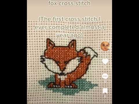 #crossstitch #fox
