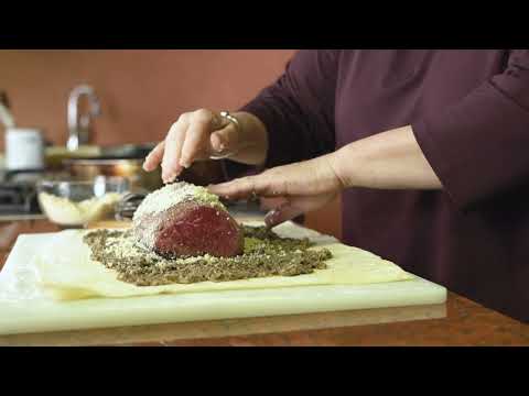 Oklahoma Beef Wellington with Horseradish & Parmesan