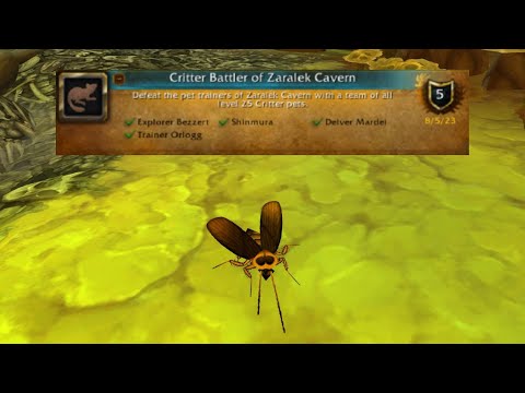 Critter Battler of Zaralek Cavern - world of warcarft - 8 pets