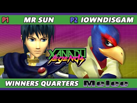 Xanadu Legends - Mr. Sun (Marth, Fox) Vs. Iowndisgam (Falco, Fox) Smash Melee - SSBM