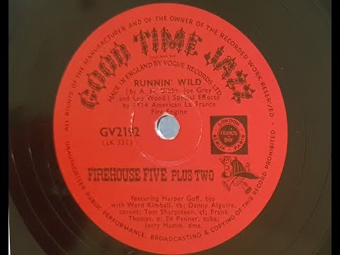 Firehouse Five Plus Two 'Runnin' Wild' 1953 78 rpm