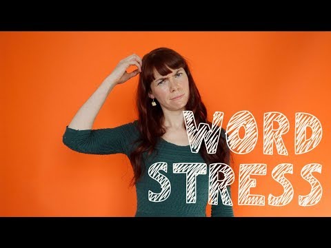 Mini English lessons: Word stress
