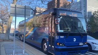 MTA Bus Company: 2021 Prevost X3-45 #1461 on BxM4 to MIDTOWN 27 ST VIA 5 AV