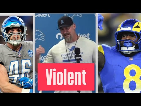 Lions Dan Campbell | Jared Verse Violent Game Wrecker for LA Rams + Jack Campbell Invaluable