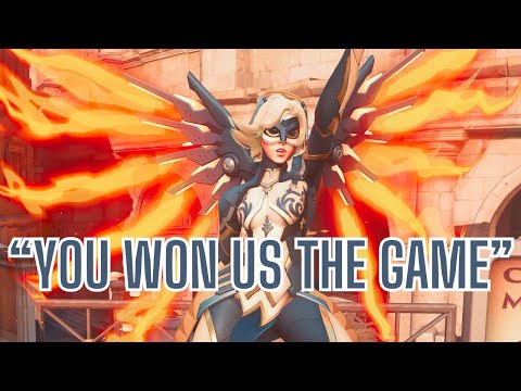 My Teams LOVE My Rezzes (Contenders & Owl Guardian Mercy!!) ♡ PLAT Mercy Gameplay OW2 ✩ 오버워치2 플레 메르시
