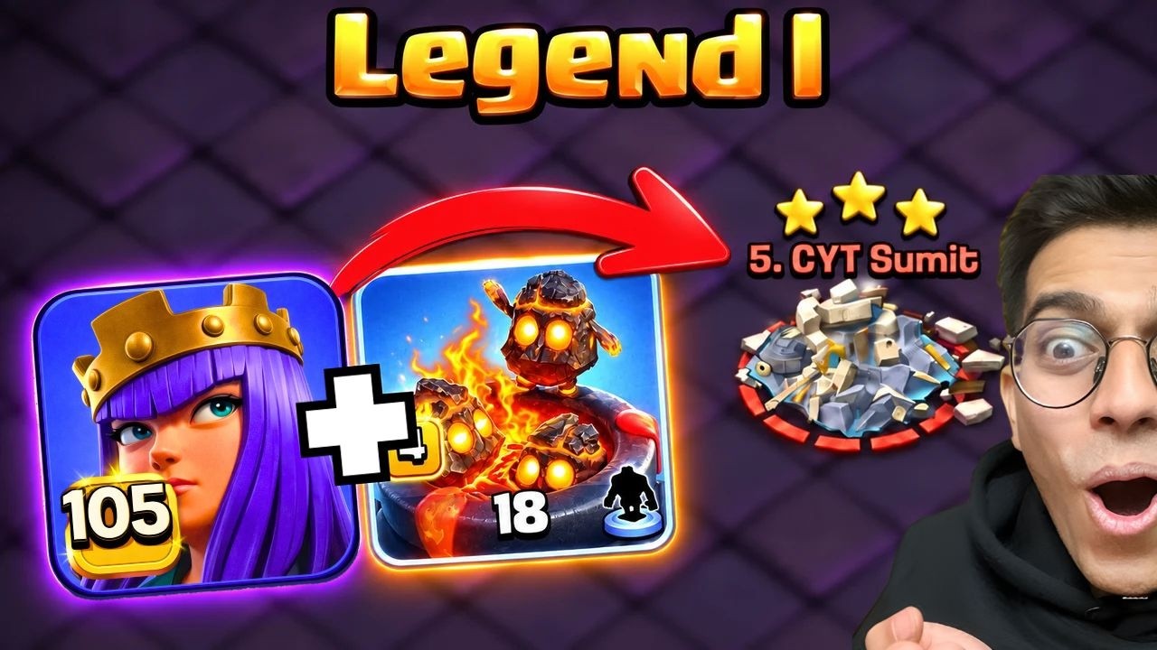 I tripled Sumit007 with a CRAZY Queen Charge Furnace attack in CWL!