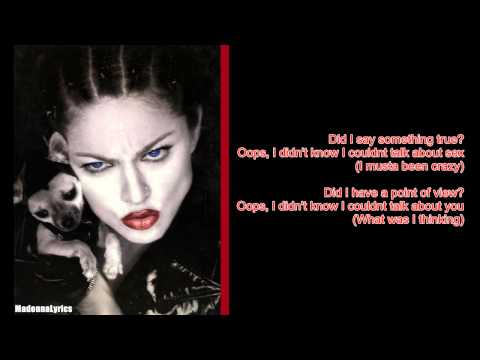 Madonna - Human Nature (Lyrics On Screen)