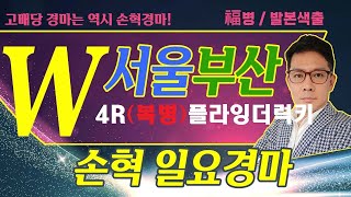 고배당 경마는 역시 손혁 경마 12/07(일)서울/부산 복병마 내용을 확인해 보세요!!