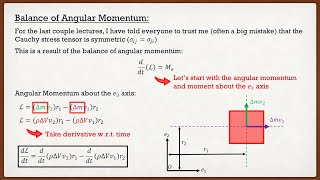 Solid Mechanics - Theory | Balance of Linear and Angular Momentum