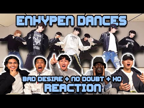 WE WATCH 3 DIFFERENT ENHYPEN DANCE PRACTICES | Bad Desire + No Doubt + XO
