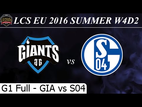 GIA vs G2 Game 1 Full 24/06/2016 - LCS EU Summer 2016 W4D2M6 Giants vs Schalke 04