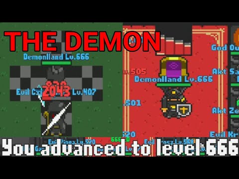 Rucoy Online: Demonlland LV. 666 THE DEMON was born... HITs on mobs and players! (PvP Magic)