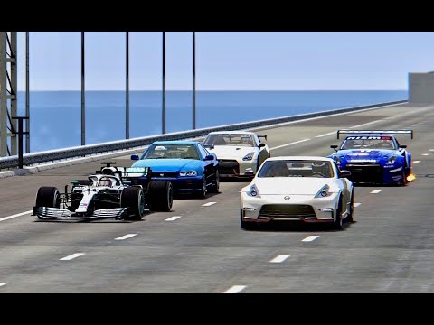 Mercedes F1 2019 vs Nissan Supercars - Drag Race