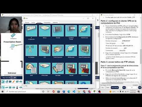 Packet Tracer 4.3.3.3 configuración del modo de transporte de VPN