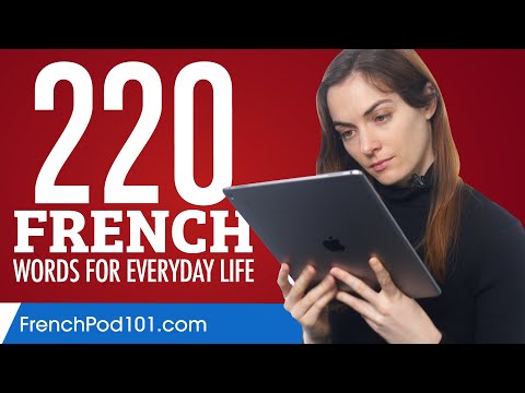 220 French Words for Everyday Life - Basic Vocabulary #11