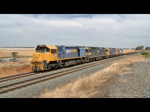 7902V Mildura To Melbourne Container Train At Moorabool (6/2/2019) - PoathTV Australian Railways