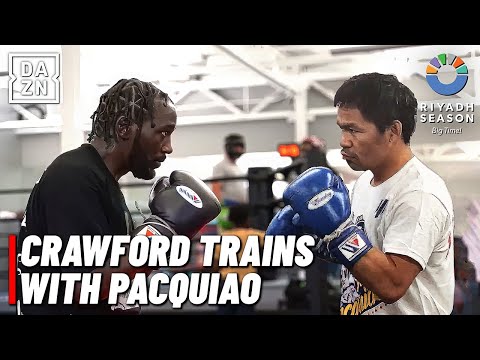 INSIDE CAMP: TERENCE Visits & TRAINS With MANNY PACQUIAO Before MARIO BARRIOS Fight!
