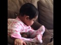 Baby Falling Asleep Watching Yankee Game