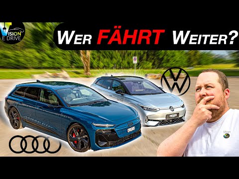 Is 800V really faster? VW ID.7 GTX Tourer vs. AUDI S6 e-tron Avant - Power combinations in a duel