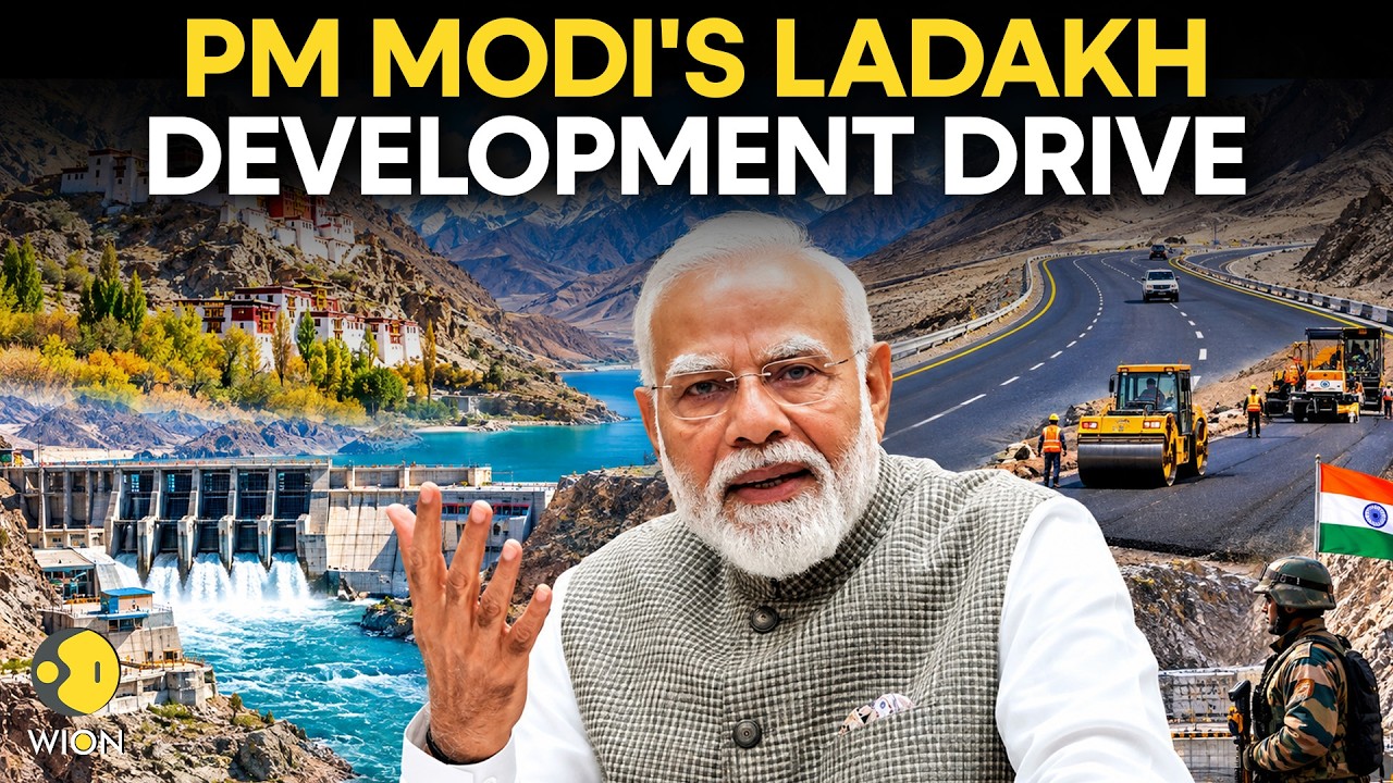 PM Modi LIVE: PM Modi Inaugurates 5 Development Projects Worth ₹3,350 Crore In Ladakh | WION