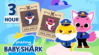 Police Baby Shark, Who is the Thief? | +Compilation 3 hour | BEST 2023 | Baby Shark Official