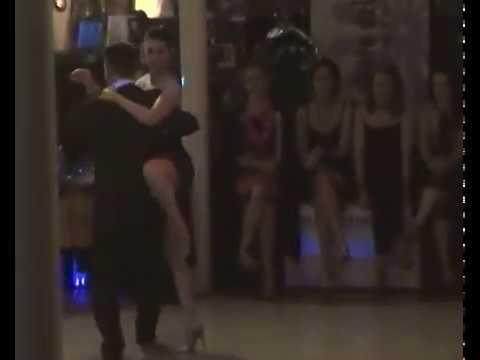  Marco Palladino  and  Federica Bolengo  are  dancing  to  a  milonga  at  Pasqua Tango Festival  in  2016