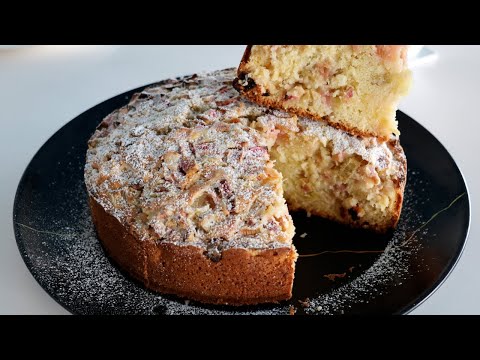 Easy Rhubarb Cake Recipe