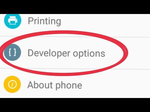 How To Enable Developer Option