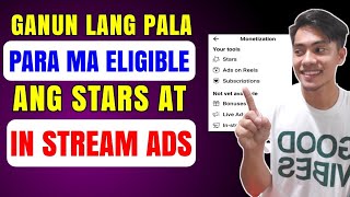 Paano ma Eligible sa Stars ni facebook reels at sa In stream Ads