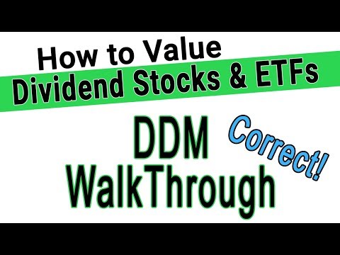 Dividend Discount Formula - A Great Way to Value Dividend Stocks & ETFs