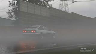ウェットの挙動が変わって走りやすくなったのでミラクルワンマイルは大喜びです。[GT7]