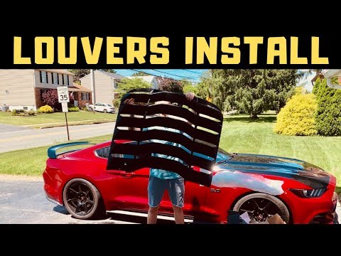 I Installed Louvers on my Mustang GT!