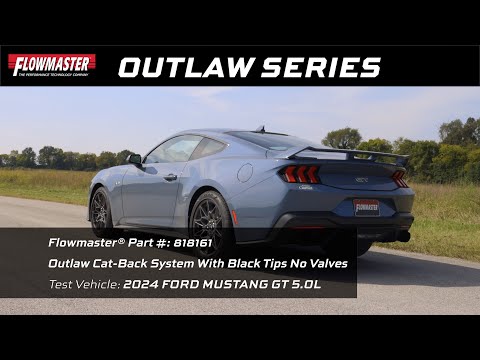 Outlaw Cat-Back Exhaust System For 2024 Ford Mustang GT 5.0-Liter (818161)