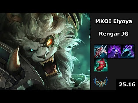 MKOI Elyoya (Rengar) vs Qiyana - EUW Challenger - 25.16