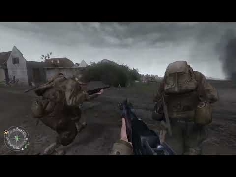 Call of Duty 2 Chapter 3 U.S. Campaign Mission 01 'The Battle of Pointe du Hoc' Veteran Difficulty