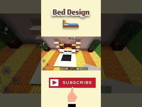 Minecraft Lovers - Minecraft: Simple Modern Bed Tutorial! 🛏 #shorts