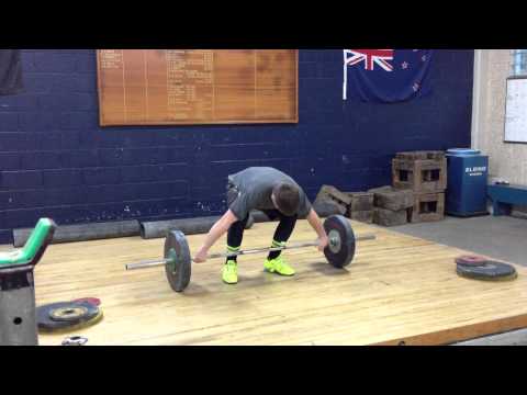 Gillies Ave Olympic Weightlifting - 15/8/13 Training Lifts - Caleb Symon - Olympic Weightlifting