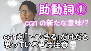 【高校英語】助動詞①～canの新たな意味！？～ 3-1【英文法】