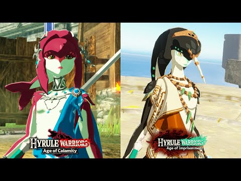 Mipha Vs Qia Moveset Comparison- Hyrule Warriors: Age Of Calamity Vs Age of Imprisonment