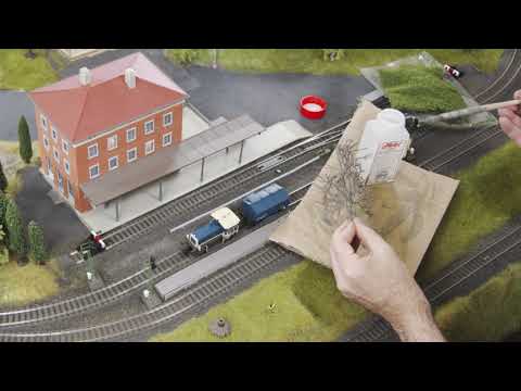 24 - Modellbahn bauen - Bäume und Sträucher für die Modellbahn