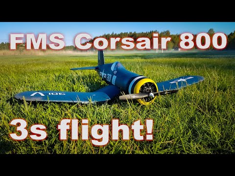 FMS Corsair 800 - 3s flight