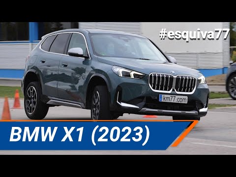 BMW X1 2023 – Maniobra de esquiva (moose test) y eslalon | km77.com