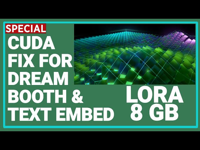 8 GB LoRA Training - Fix CUDA & xformers For DreamBooth and Textual Inversion in Automatic1111 SD UI