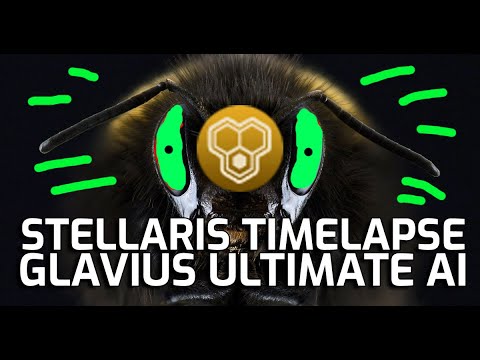 Stellaris - GLAVIUS ULTIMATE AI Timelapse - 24 Great Hive Minds in a Battle for the Galaxy!