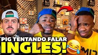 PIGMEU TENTANDO FALANDO INGLÊS NOS ESTADOS UNIDOS! 😂😂