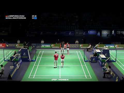 Match Point - Lamsfuss / Lohau vs Hall / Macpherson - XD, QF - European Championships 2022