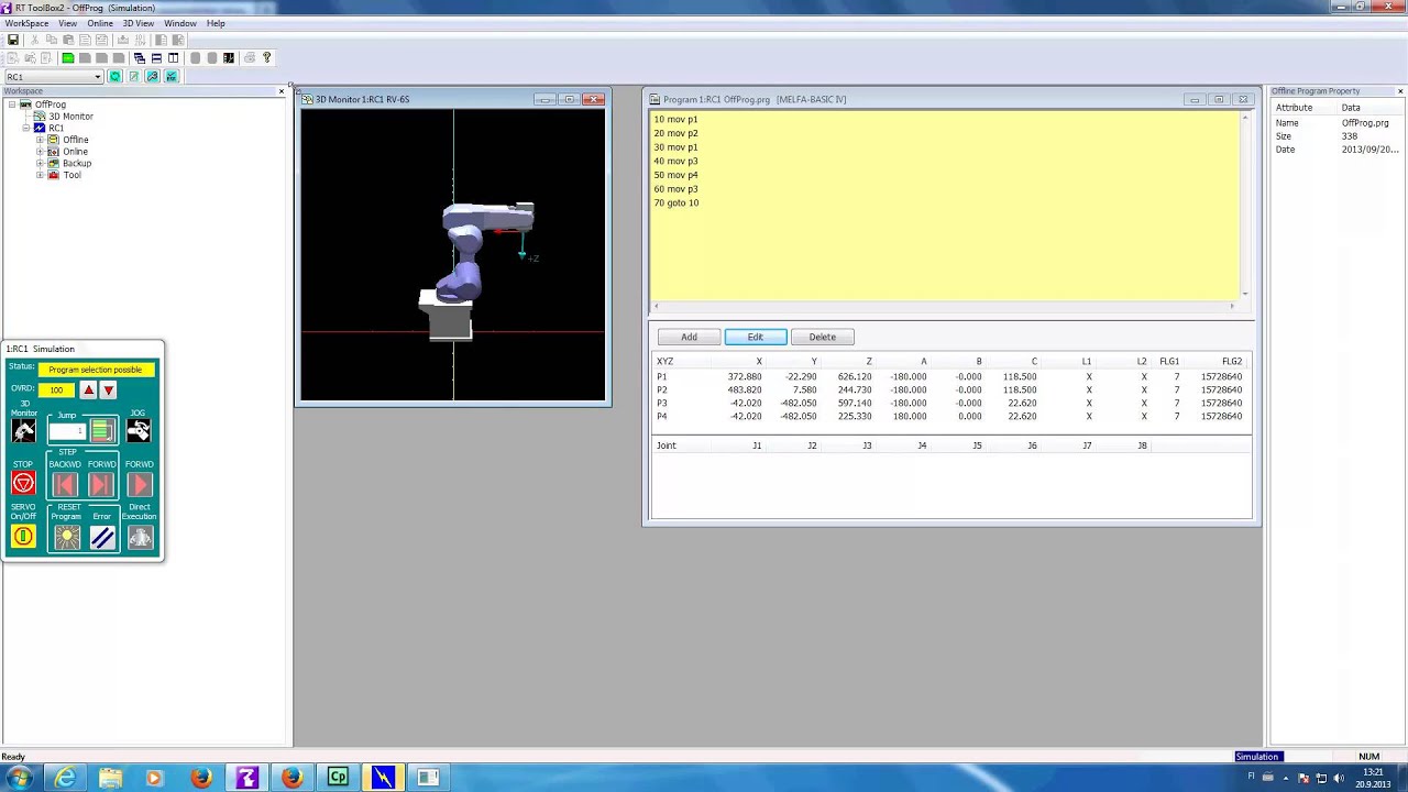 RT ToolBox2 - Offline Programming