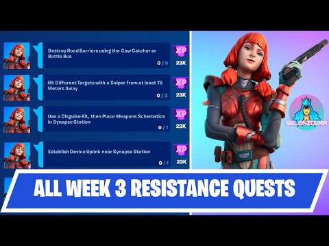 Fortnite All Week 3 Resistance Quests Guide | Fortnite Chapter 3 Season 2
