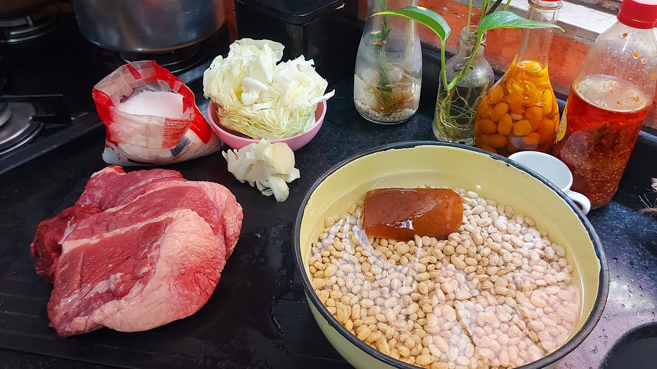 CHURRASCO NA PANELA DE PRESSÃO E FEIJÃO DE 6 MINUTOS